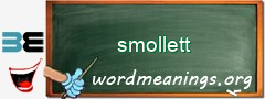 WordMeaning blackboard for smollett